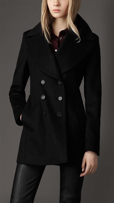 burberry wool peacoat womens|burberry cashmere cape coat.